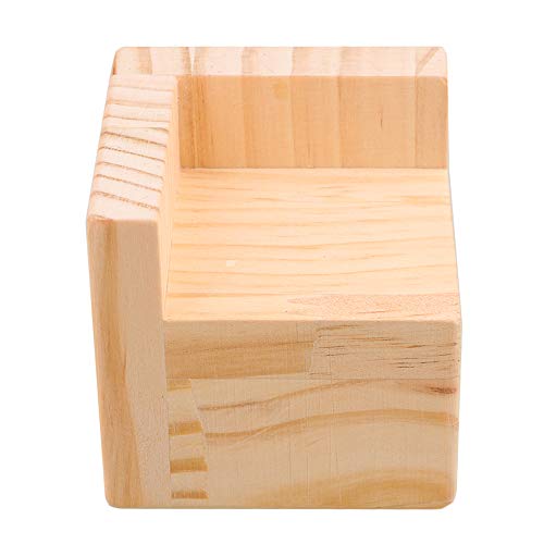 BQLZR 7.5x7.5x7.3cm Semi-cerrado Mesa de madera en forma de L Escritorio de la cama Riser Lift Lifter Almacenamiento de muebles para 6x6cm Pies hasta 5CM Levante