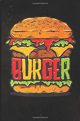 Burger: Blank Lined Journal with Soft Matte Cover [Idioma Inglés]