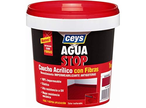 CEYS CE903312 AGUASTOP CAUCHO FIBRAS BLANCO 1KG