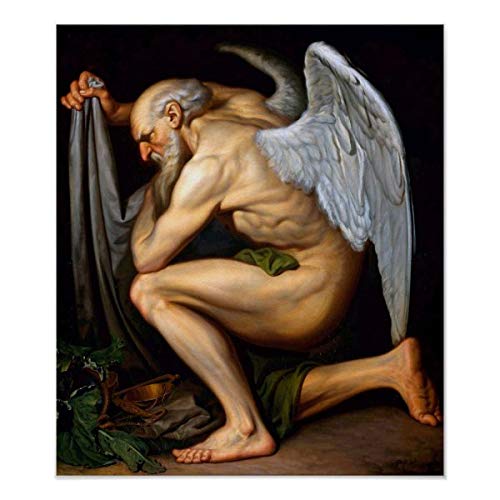 CiCiDi Póster de ángel alado Pieter Cornelis Wonder – Time Póster de pared, para decoración del hogar, sin marco, 40,6 x 60,9 cm