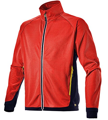 Diadora Sport Trail - Sudadera de senderismo rojo y negro L