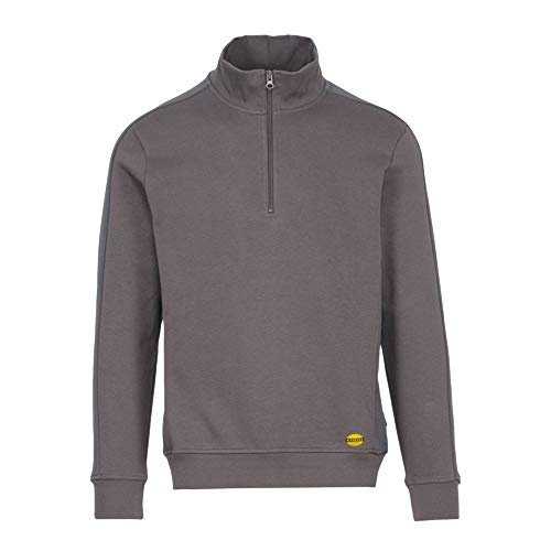 Diadora-Utility Sweatshirt HZ Eagle, Felpa Mezza Zip garzata con Bande Laterali su Maniche e fianchi applicate in triacetato.