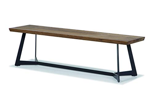 DUGARHOME - Asientos para Mesa de Comedor - Banco Oregon Roble/Hierro (160x40x46) 200x100