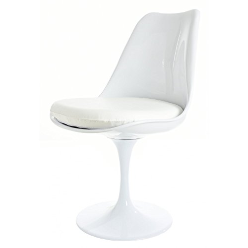 Eero Saarinen Blanco Y Blanco PU Tulip Estilo Silla