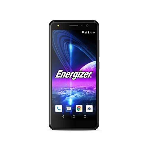 ENERGIZER Power MAX P490 - Smartphone débloqué 3G - Prises EU/US/UK/EU (Écran : 4, 95 pouces - 8 Go - Double Sim - Android Oreo 8.0 Go Édition) Coque + Protection Incluses - Noir