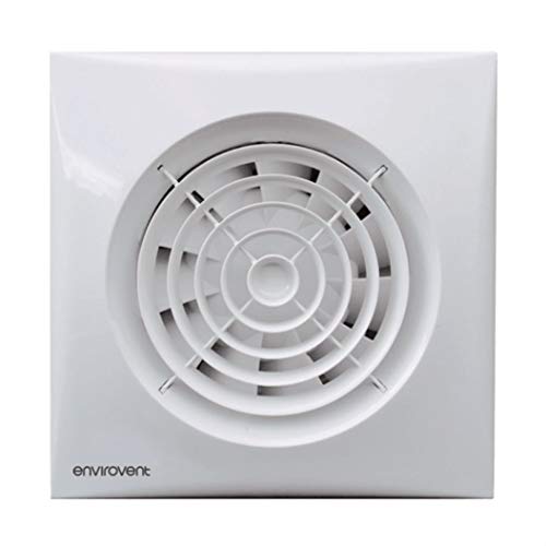 Envirovent SIL100T Silent-100T - Ventilador extractor axial silencioso (100 mm, temporizador de 4 pulgadas), color blanco