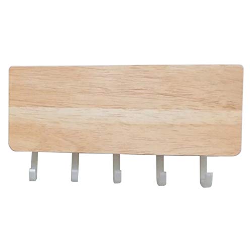 Everpertuk Organizador de Llaves Pared Madera, Organizador de Correo y Colgador de Llaves, Estante Decorativo de Pared Misceláneas, Letreros Decorativos y Estantes Colgantes (Blanco)