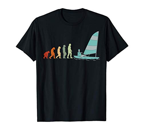 Evolución Sailing Yachting Marineros Barco de vela Navegando Camiseta