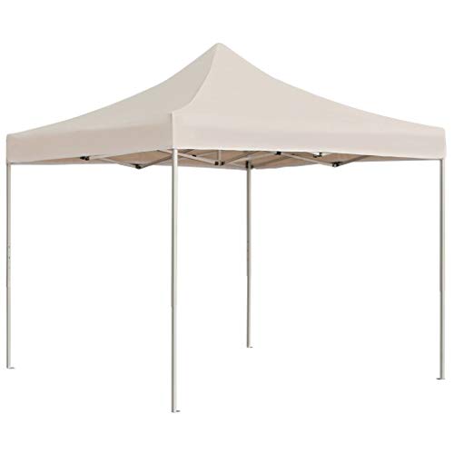 FAMIROSA Carpa Plegable Profesional de Aluminio Color Crema 2x2 m