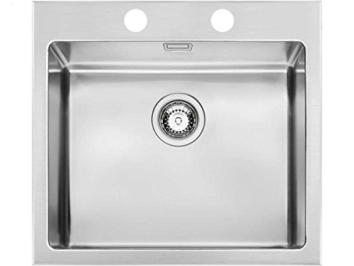 Fregadero INOX Smeg VQR50RS encastre semifilo 50 cm