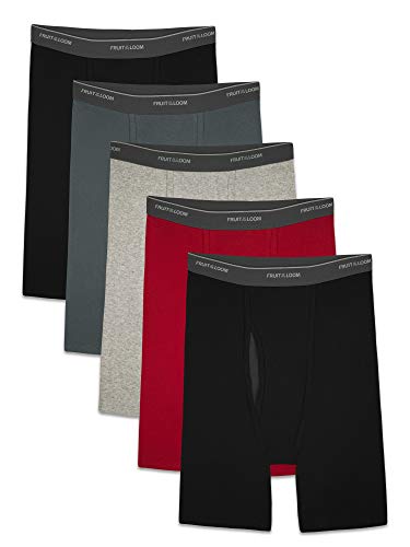 Fruit of the Loom Men's CoolZone Boxer Briefs, Long Leg - Assorted Colors, XX-Large