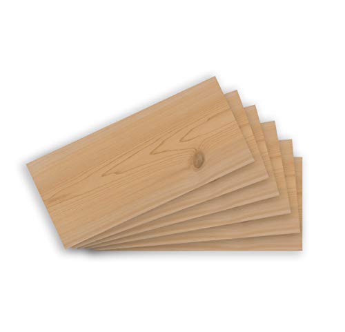 FUMOSA Western Red - Tablas para ahumar (madera de cedro, 6 unidades)