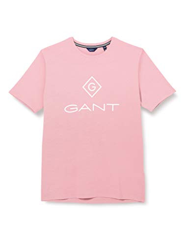 GANT Lock-up SS T-Shirt Camiseta, MAR Rosado, 176 para Niñas