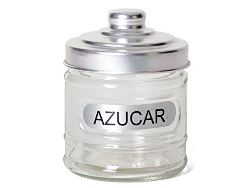 Gerimport Azucarero Cristal Diametro 8cm Altura 10 Tapa Metal