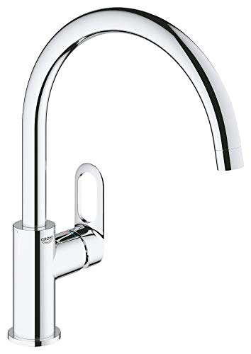 Grohe Start Flow - grifo de cocina - monomando de fregadero, cromado, caño en C (31555001)