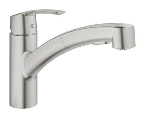 Grohe Start - Grifo de cocina, monomando fregadero supersteel (30307DC0)