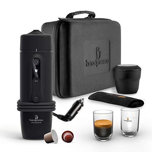 HANDPRESSO - Juego de cápsulas de café expreso, portátil para coche y camión, 12 V/24 V, compatible con Nespresso*