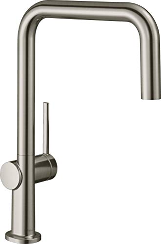 Hansgrohe 72806800 Talis M54 Mezclador monomando de cocina U 220, 1jet acabado de acero inoxidable