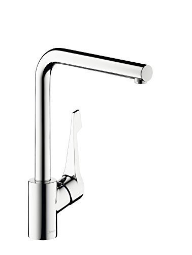 Hansgrohe - Grifo con monomando para cocina Cento de caño alto, con mando giratorio cromado 14802000