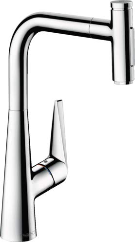 Hansgrohe Talis Select M51 Monomando de Cocina 300, Ducha extraíble, 2 chorros, Color: Cromado - 72823000