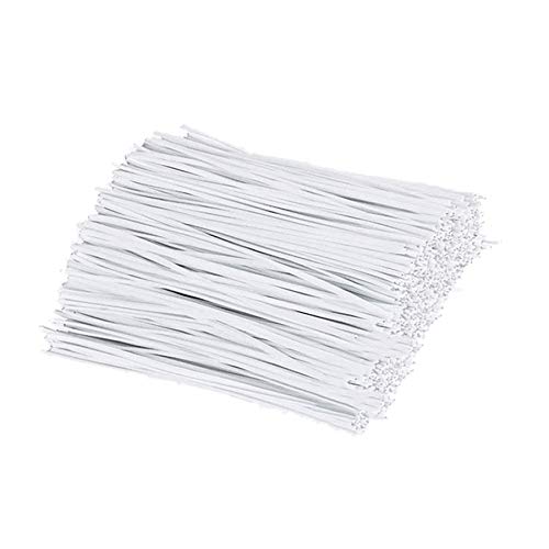 Haude 300 Unids PláStico Color Blanco TorsióN/Sujetacables/Sujetacables/Nariz para Manualidades de Costura DIy Organizador Cable de Alambre