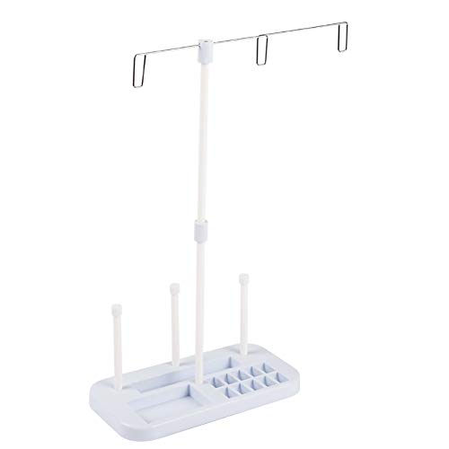 Hemore 3 bobinas de Hilo Ajustable Soporte de plástico de 1PC Soporte Hilo de Coser (Azul Claro) Máquina de Coser y Accesorios y Herramientas de Coser.