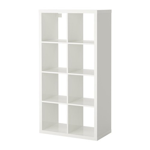 IKEA Kallax – Estanterías unidad, de alto brillo blanco