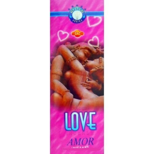 Incienso SAC Amor Love (olor a opium y almizcle) - Set de 6 paquetes hexagonales
