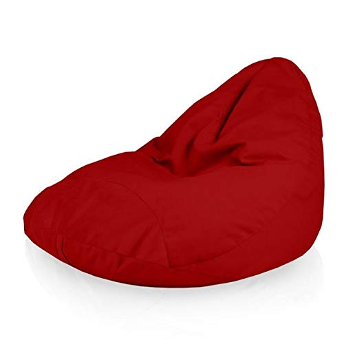 Italpouf - Puf Gigante XXL con Forma de Gota, 120 x 100 x 90 cm, Tejido de Microfibra Lazy Bag Acolchado. Puff Saco 19 Colores.