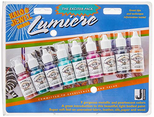 Jacquard Lumiere Exciter - Juego de Pinturas, 9 Unidades, 14,2 ml