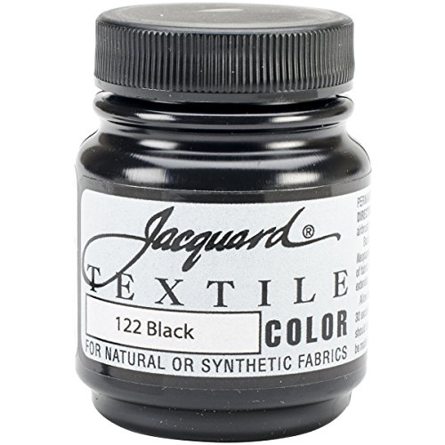 Jacquard Tessile Colore Tessuto Vernice 2.25 Oz-Nero