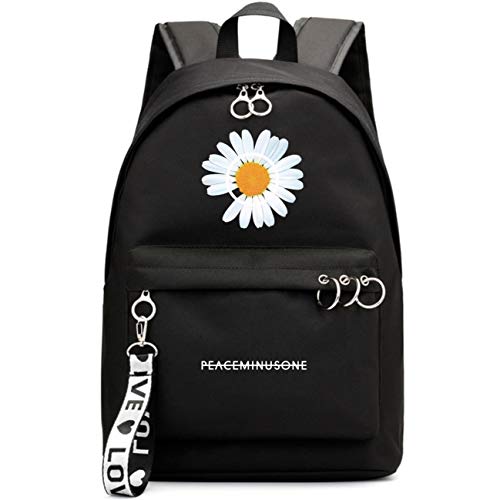 KPOP G-Dragon Mochila Bolsa de Regalo Mercancía Bolsa para Computadora Portátil Escuela Margarita Flor Mochila de Viaje Escuela Bolsas de Lona Bigbang T.O.P Taeyang DAESUNG