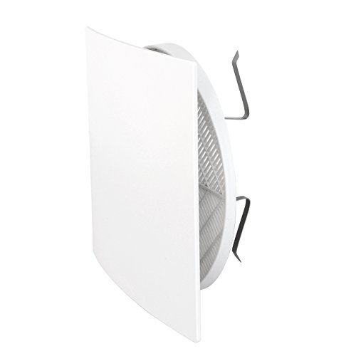 La ventilación qutur125 X Rejilla de ventilación estética 166 x 166 mm de plástico con muelles, blanco