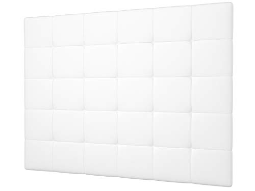 LA WEB DEL COLCHON - Cabecero tapizado Celio para Cama de 135 (145 x 120 cms) Blanco