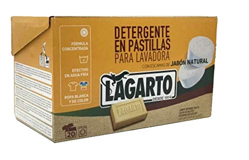 Lagarto Detergente Lavadora, Cajas 160 Pastillas. Matic,