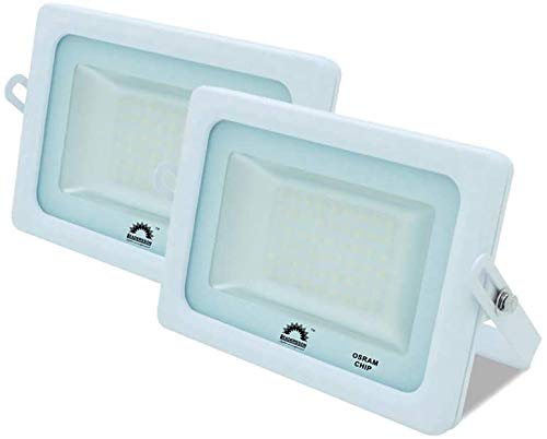 LED26® Exterior Floodlight Led PACK DE 2 Focos 35w chip LED OSRAM Proyector Led para Exterior Iluminación Decoración 4000k IP65 Blanco [Clase de eficiencia energética A++]