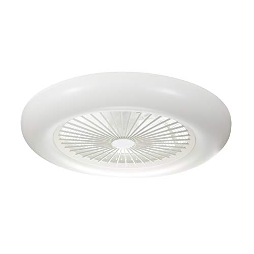 LEDUNI Ventilador de Techo con Luz Lámpara LED 36W Ventilador Invisible App Control con Mando a Distancia Luz Regulable Luz Fría/Neutra/Cálida Φ55*H20cm Iluminación Decorativo