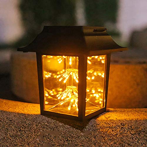 Linterna Solar Luz Led,Cadena de luces con forma de estrella, farol solar para exteriores,lámpara solar decorativa para terraza, farol de jardín IP44 resistente al agua