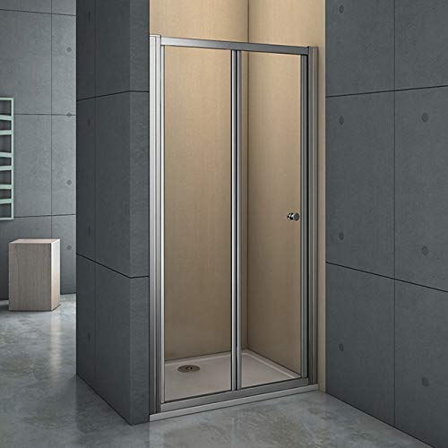 Mamparas Puerta Abatible Pantalla de Ducha 6mm cristal para 80x185cm