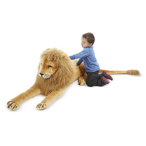 Melissa & Doug- Lion Giant Leones y Otros felinos Grandes Juguete de Pluche, Multicolor (12102)