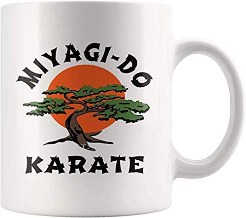 Miyagi-do - Taza de café de cerámica de distancia social personalizada Karate