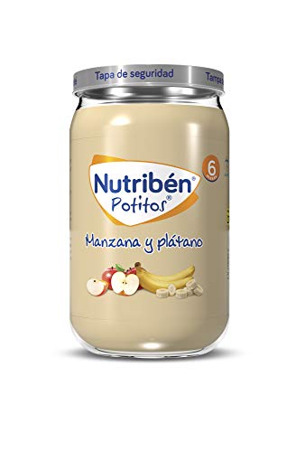 Nutribén Potitos de Manzana y Plátano Desde los 6 Meses, 235 G, Pack de 1