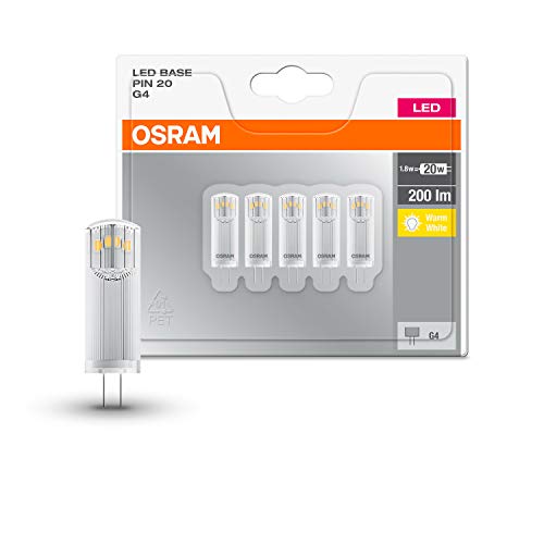 Osram Bombilla LED G4 con casquillo de patillas, 5er Pack