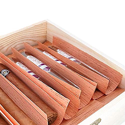 Palitos De Cigarro Tablones De Madera De Cedro Hojas De Cedro para Separador De Puros Y Humidor Tiras De Tiras De Madera De Cedro Mejora El Sabor 16x8cm 12 Piezas