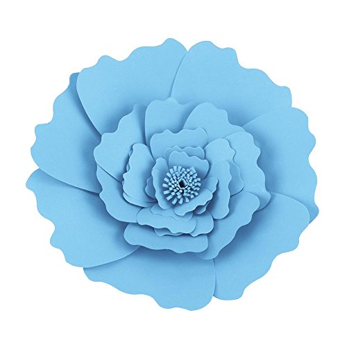 Papel de Seda del Tejido de la Flor de la artesanía decoración de Pared Colgante de Flores para el Banquete de Boda de cumpleaños(Dark Blue)