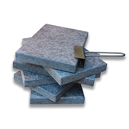 Piedra para Carne de 20x30x3 cm Promoción 6 Unidades mas Levantador