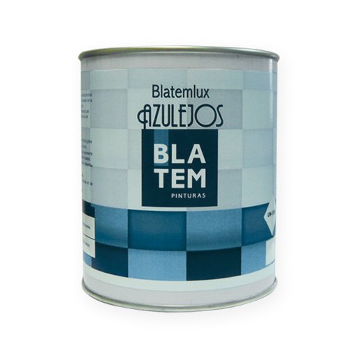 Pintura para azulejos BLATEMLUX 750ml.Color azul turquesa.