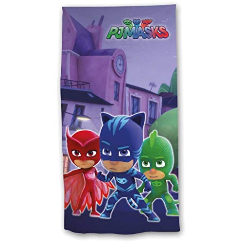 PJ Masks - Toalla playa y piscina 100% Algodon 70x140 cm