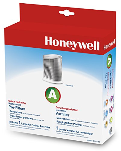 purificador de aire Honeywell hrf ap1e prefiltro Compatible con hpa100we Prefiltro pack de 1 Pack of 1