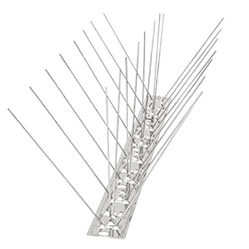 QUUY Bird Spikes, Juego de Discos repelentes de Aves, Juego de Discos repelentes de Aves, Seguridad Anti-Escalada para muros de cercas, el Mejor Producto antifraqueo de Aves 50 cm